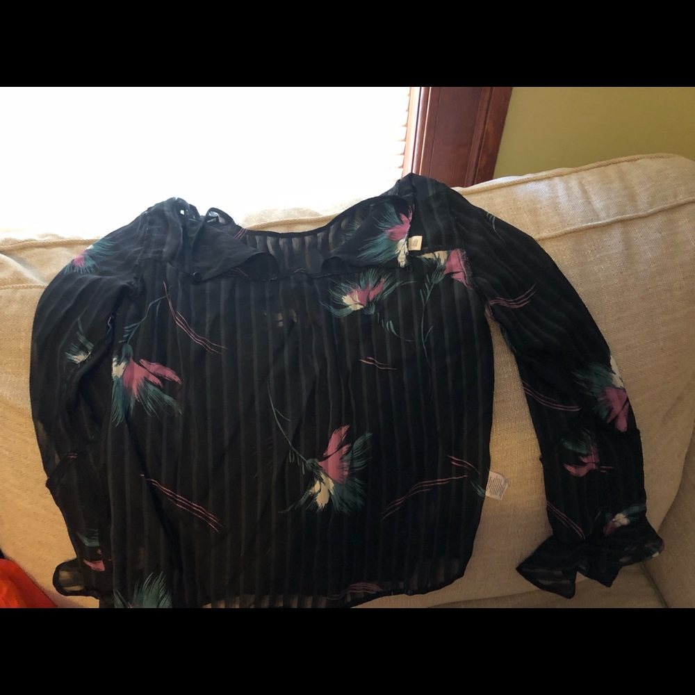 Bp see through black shirt